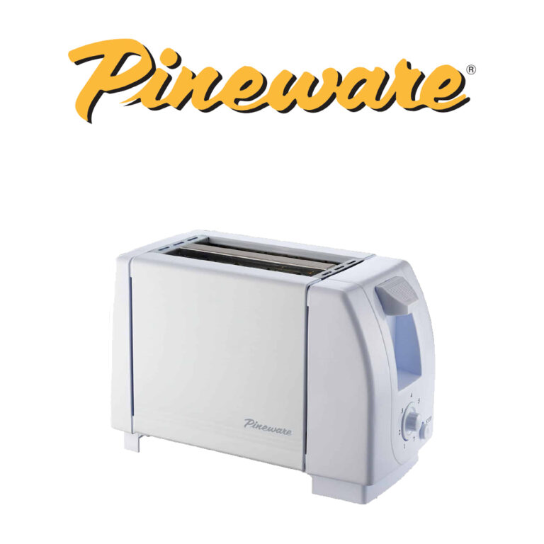 Pineware White 2-Slice Toaster - Image 2