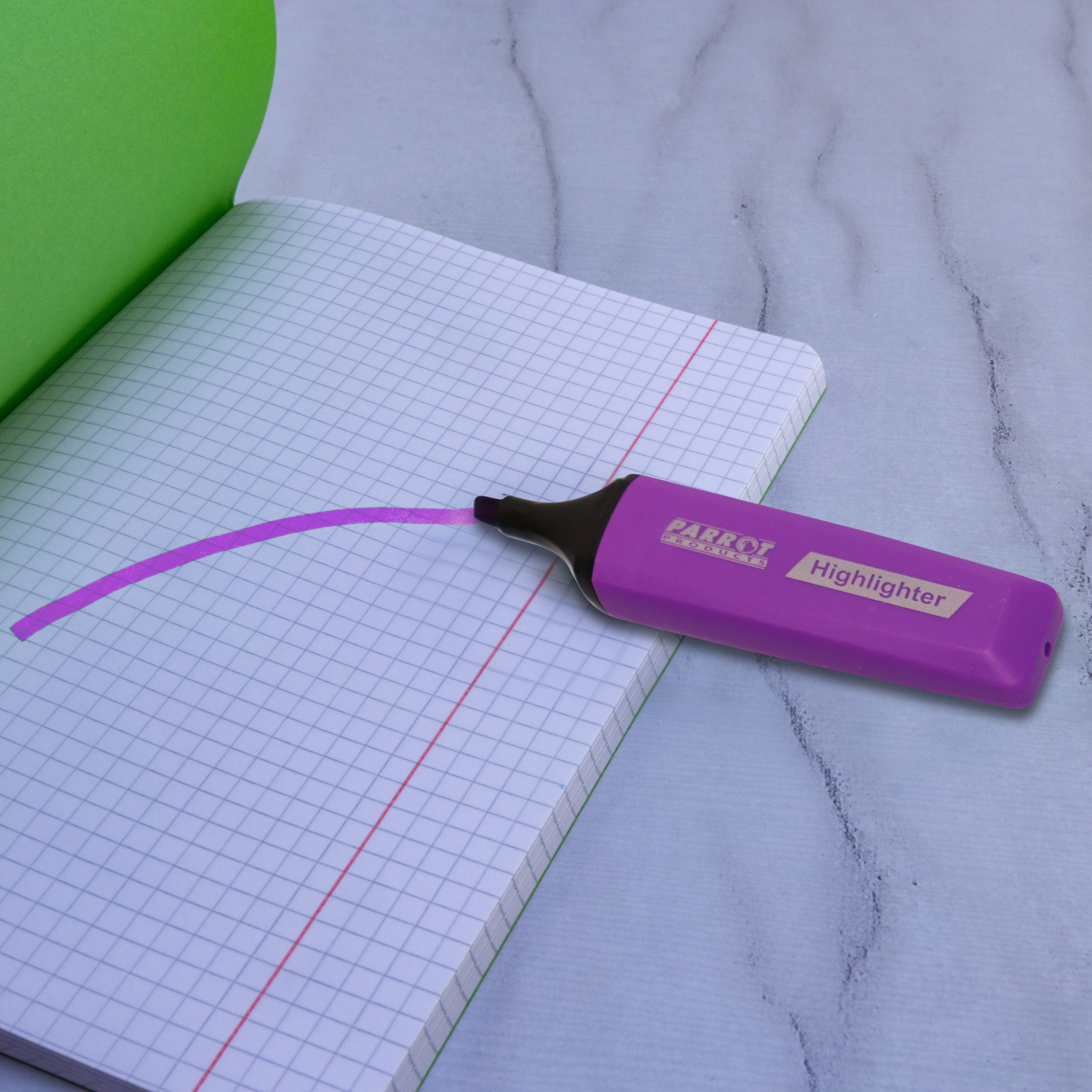 Highlighter Marker Box (10 Markers - Purple) - Image 3