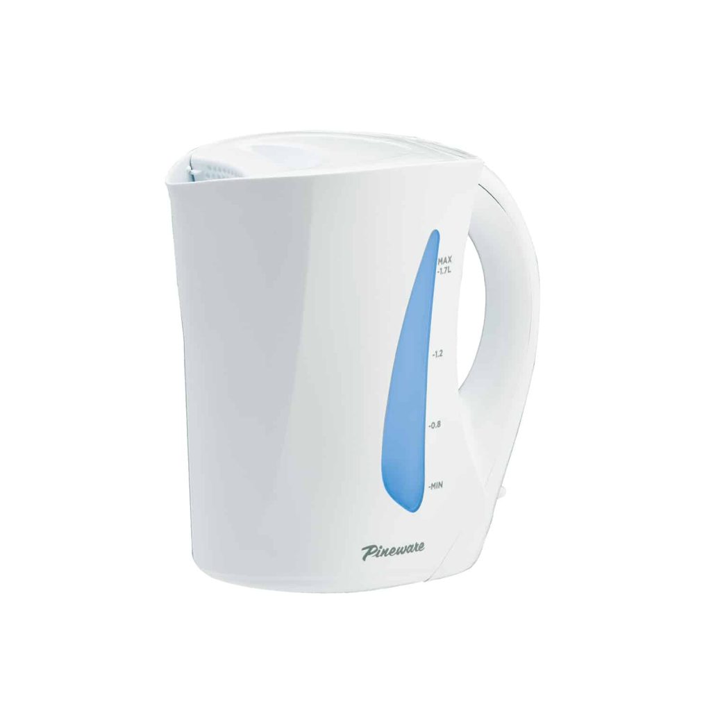 PSAK844 WHITE PINEWARE CORDED KETTLE