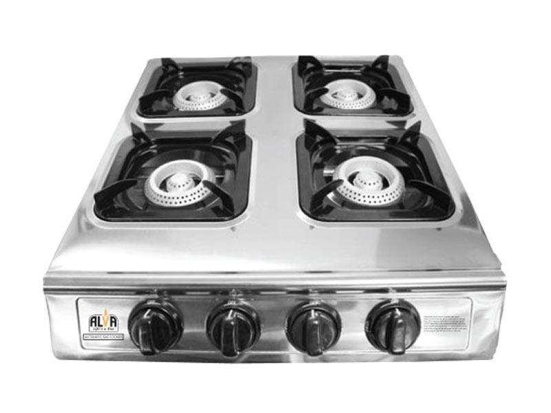 Alva 4‑Burner Stainless Steel Gas Stove (Empty) - Image 4