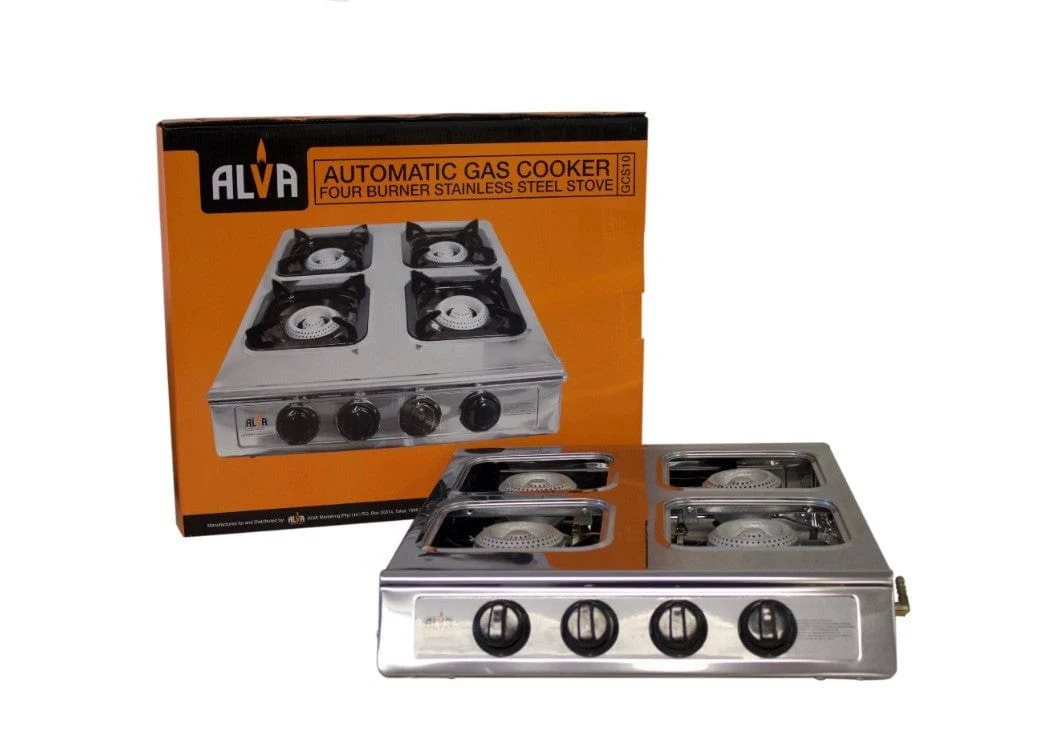 Alva 4‑Burner Stainless Steel Gas Stove (Empty) - Image 3