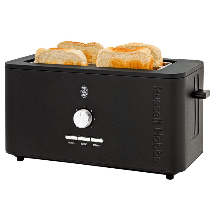 Russell Hobbs Nexus 4 Slice Toaster Black - Image 3