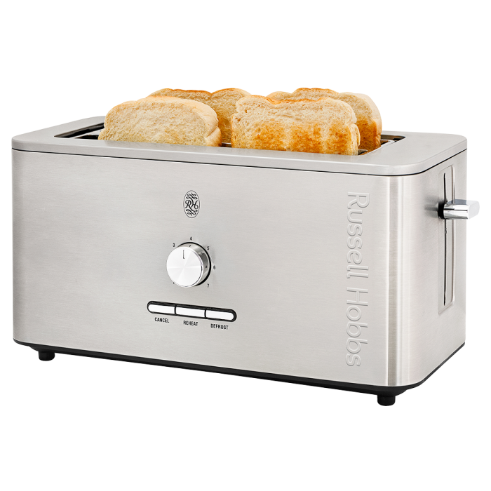 Russell Hobbs Nexus 4 Slice Toaster Silver - Image 3