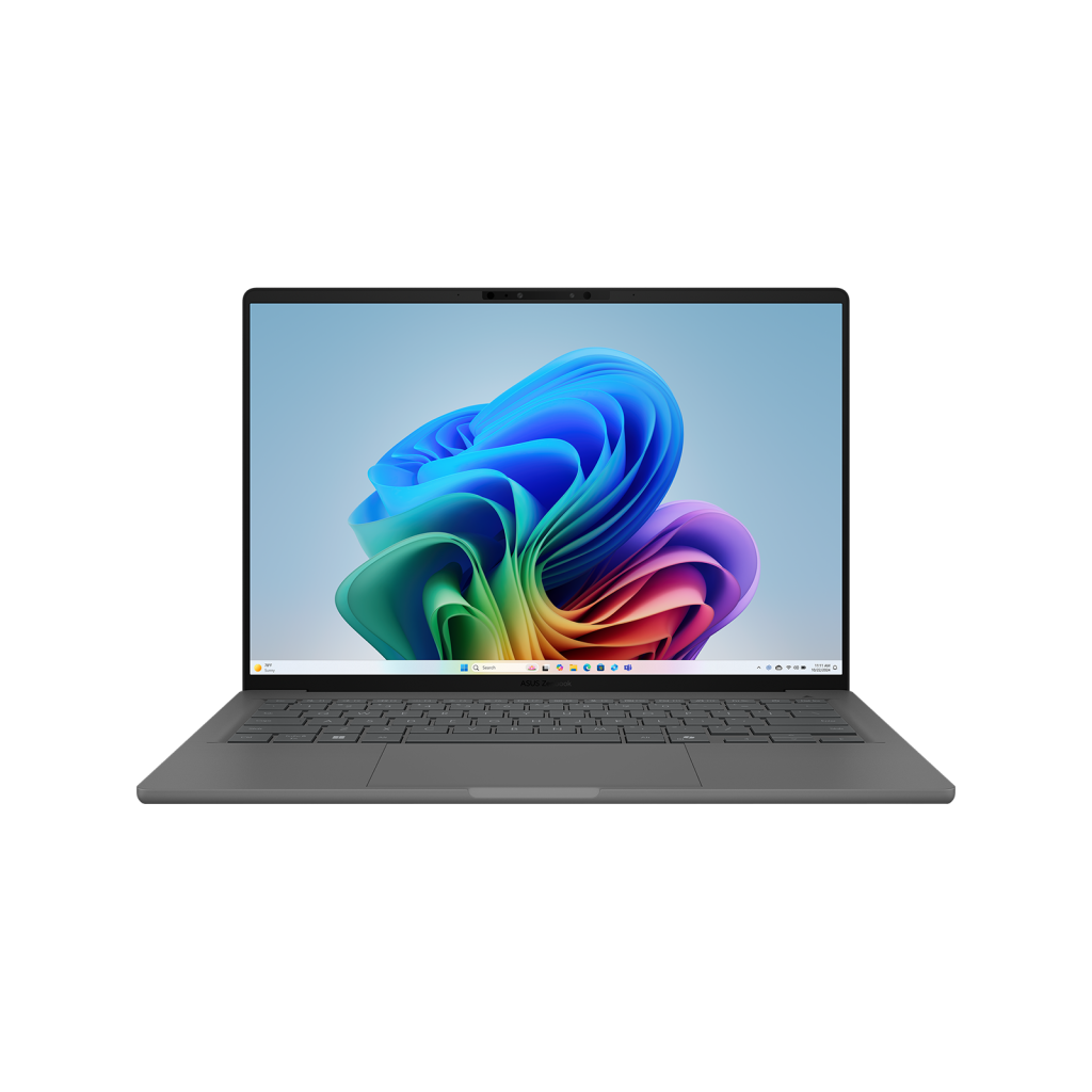 Asus ZenBook 14 Snapdragon X 16GB 1TB Windows 11 Home Laptop Iceland Gray