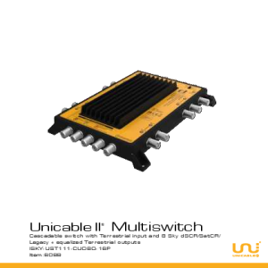 Unicable Multiswitch 5 X 4 Inverto