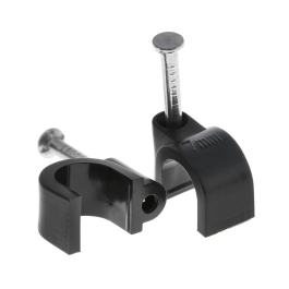 Clip Cable 7Mm Black